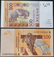 Coast Of Ivory 500 Francs, 2021 West African Walt., P-119A - Stati Dell'Africa Occidentale