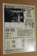 DEC24 : RARE Planche De Décals 1/72e  HISAIRDEC Marquages Pour MACCHI MC 202 ITALIEN - Airplanes