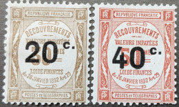 N°49 & 50 * Recouvrements - 1859-1959 Mint/hinged