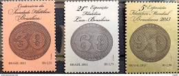 C 3154 Brazil Stamp Brazilian Philatelic Society Bulls Eye 2011 Complete Series - Neufs