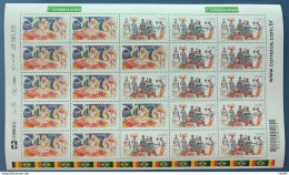 C 3150 Brazil Stamp Diplomatic Relations Belgium Carnival Arte Flag 2011 Sheet - Neufs