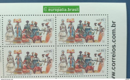 C 3151 Brazil Stamp Diplomatic Relations Belgium Acaraje Arte Flag 2011 Block Of 4 Vignette Site - Unused Stamps