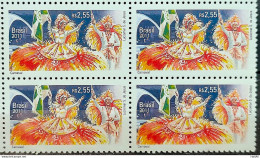 C 3150 Brazil Stamp Diplomatic Relations Belgium Carnival Art 2011 Block Of 4 - Nuovi