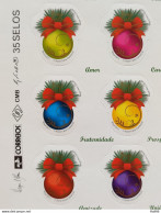 C 3140 Brazil Stamp Christmas Balls Religion 2011 Sextille Complete Series - Unused Stamps