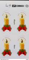 C 3138 Brazil Stamp Christmas Candles Religion 2011 Block Of 4 Vignette Correios - Unused Stamps