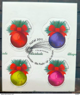 C 3139 Brazil Stamp Christmas Balls Religion 2011 Block Of 4 CBC SP - Unused Stamps