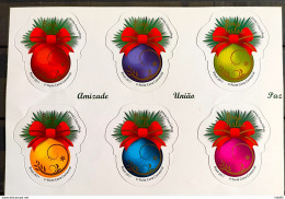 C 3139 Brazil Stamp Christmas Balls Religion 2011 Sextille Horizontal - Neufs