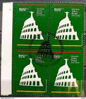 C 3137 Brazil Stamp Diplomatic Relations Italy 2011 Block Of 4 CBC Brasília Coliseu - Ongebruikt