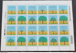 C 3125 Brazil Stamp Brazilian Trees National Treasures 2011 Sheet - Nuovi