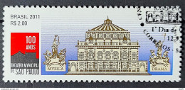 C 3112 Brazil Stamp Theater Sao Paulo Architecture 2011 Circulated 1 - Gebraucht