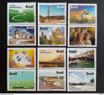 C 3113 Brazil Stamp Depersonalized Piaui Tourism Church 2011 Complete Series - Unused Stamps