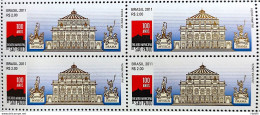 C 3112 Brazil Stamp Theater Sao Paulo Architecture 2011 Block Of 4 - Nuovi