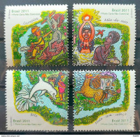 C 3102 Brazil Stamp Legends Of Brazilian Folklore Boto Indian Curupira Brapex 2011 Separated - Nuovi