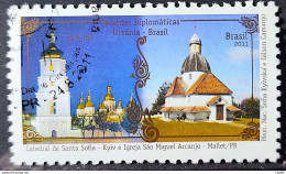 C 3110 Brazil Stamp Diplomatic Relations Ukraine Church 2011 Circulated 2 - Oblitérés