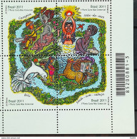 C 3102 Brazil Stamp Legends Of Brazilian Folklore Boto Indian Curupira Brapex 2011 Bar Code - Nuevos