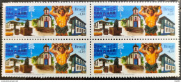 C 3101 Brazil Stamp Historic Cities Sabara Church Religion MG 2011 Block Of 4 - Nuevos