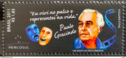 C 3100 Brazil Stamp Paulo Gracindo Actor Theater Cinema TV 2011 - Neufs