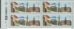 C 3097 Brazil Stamp Historical Cities Ouro Preto MG 2011 Block Of 4 Vignette Correios - Unused Stamps