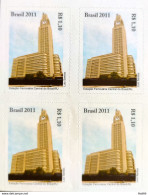 C 3087 Brazil Stamp Light Station Railroad Train 2011 Block Of 4 - Neufs