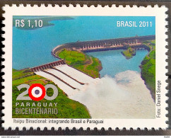 C 3088 Brazil Stamp Diplomatic Relations Paraguay Itaipu Energy Hidreletic 2011 - Ongebruikt