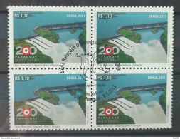 C 3088 Brazil Stamp Diplomatic Relations Paraguay Itaipu Energy Hidreletic 2011 Block Of 4 CBC ASSUNCAO - Nuevos