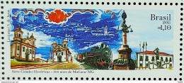 C 3083 Brazil Stamp Historic Cities Mariana Church Train 2011 - Nuevos