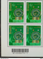 C 3082 Brazil Stamp Guarani Football 2011 Block Of 4 Bar Code - Neufs