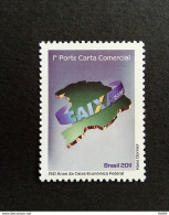 C 3079 Brazil Depersonalized Stamp Caixa Economica Federal Bank Economy Map 2011 - Unused Stamps