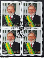 C 3077 Brazil Stamp Head Of State President Lula 2011 Block Of 4 CBC Brasilia - Ongebruikt