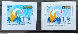 Brazil Regular Stamp RHM 861 Postal Services Marketing Perforation BR 2011 Variety Of Color - Ungebraucht