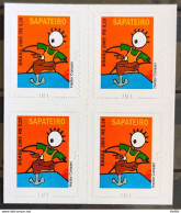 Brazil Regular Stamp RHM 858 Profession Shoemaker Work Economy Perforation BR 2011 Block Of 4 - Nuevos