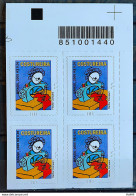 Brazil Regular Stamp RHM 854 Profession Seamstress Work Economy Perforation BR 2011 Block Of 4 Bar Code - Nuevos