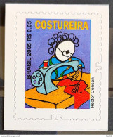 Brazil Regular Stamp RHM 854 Profession Seamstress Work Economy Perforation BR 2011 - Neufs