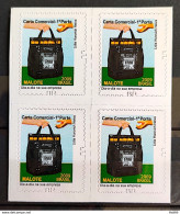 Brazil Regular Stamp RHM 853 Postal Service Malote Perforation BR 2011 Block Of 4 - Unused Stamps