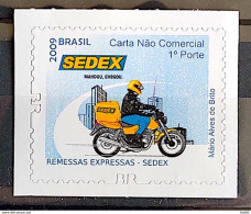 Brazil Regular Stamp RHM 852 Postal Service Sedex Moto Transport Perforation BR 2011 - Nuevos