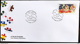 Brazil Envelope FDC 726 DA Diplomatic Relations Belgium Carnival Festival Music 2011 - Neufs