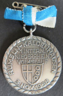 Sport Laufen Medaille 1. Intern. Niederrhein Volkslauf 1968 Rumeln Kaldenhausen - Commemorations