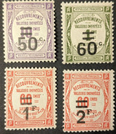 N°51 à 54 * Recouvrements - 1859-1959 Neufs