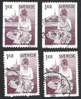 Schweden, 1976, Michel-Nr. 938 X+y +Do+Du, Gestempelt - Usados