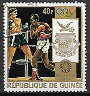 GUINEE  -   BOXE  -  Oblitéré.  1972  .JO Munich - Boxeo