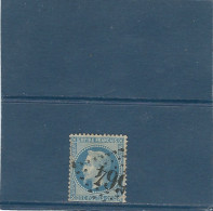 N : 29 B N° 20 C. Bleu Type II  Valeur 3 Euros  Oblitéré - Usati