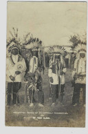 Photo-carte U. S. A. « War – Capped Chiefs Op Pt. Berthold Reservation »Photo By Fred Olsen Roseglen. N. Dak.(1911) - Sonstige & Ohne Zuordnung