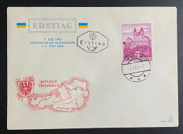 Österreich 1963 Bauten Mi. 1128 FDC Schmuckkuvert Gestempelt/o MELK - Brieven En Documenten