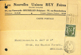 Belgique - Carte Postale - Entier Postal - 1937 - Bruxelles - Bruxelles - 35 Centimes - Tarjetas 1934-1951