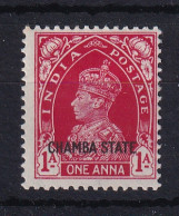 India - Chamba: 1938   KGVI 'Chamba State' OVPT   SG85    1a      MH - Chamba