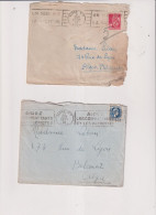 1943-ALGERIE FRANCAISE-2 Enveloppes OB-TAMPONS PATRIOTIQUES - Gebruikt