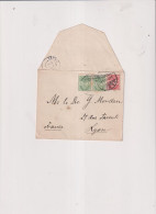 DANEMARK-1904-1 ENVELOPPE POUR LA FRANCE- Bel Intérieur - Storia Postale
