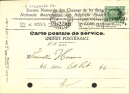 Belgique - Carte Postale - Service - Société Nationale Des Chemins De Fer Belge - 1931 - 10 Centimes - Gebraucht