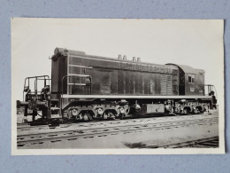 Carte Photo Locomotive - Trains