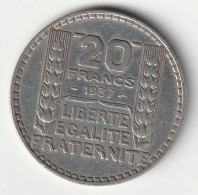 20 Francs Turin Argent 1937 - Silver - - 20 Francs